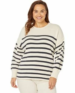 Madewell Sweaters Plus Stripe Circus Crew Longer Pullover