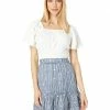 Madewell Shirts & Tops Crinkle-Knit Square-Neck Smocked Top