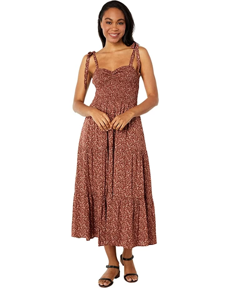 Madewell Dresses Lucie Tie-Strap Tiered Midi Dress in Florentine Floral 1 Madewell Dresses Lucie Tie-Strap Tiered Midi Dress in Florentine Floral