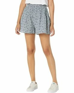 Madewell Smocked Pull-On Shorts in Florentine Floral