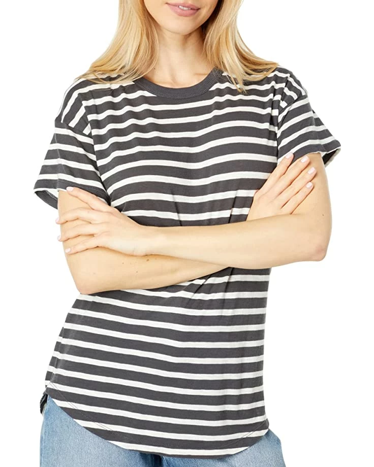 Madewell Shirts & Tops Whisper Cotton Rib-Crewneck Tee in Hader Stripe 3 Madewell Shirts & Tops Whisper Cotton Rib-Crewneck Tee in Hader Stripe - Image 3
