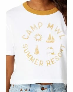 Madewell Shirts & Tops MWL Camp Resort Ringer Crop Tee 6 Madewell Shirts & Tops MWL Camp Resort Ringer Crop Tee -Madewell Shop 81TmwBN QQL. AC SR736920