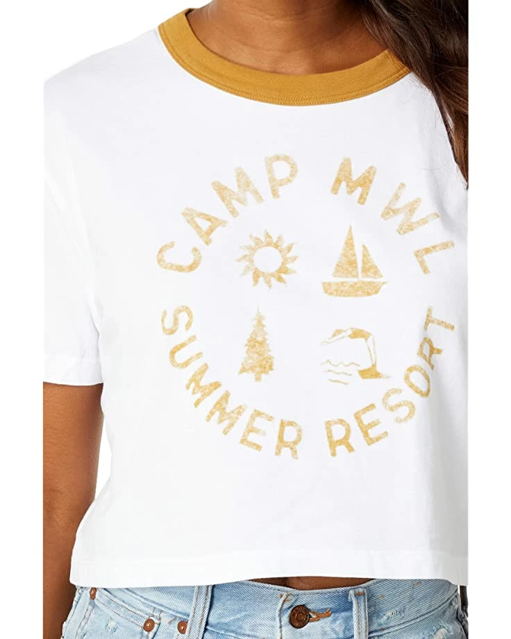 Madewell Shirts & Tops MWL Camp Resort Ringer Crop Tee 3 Madewell Shirts & Tops MWL Camp Resort Ringer Crop Tee - Image 3