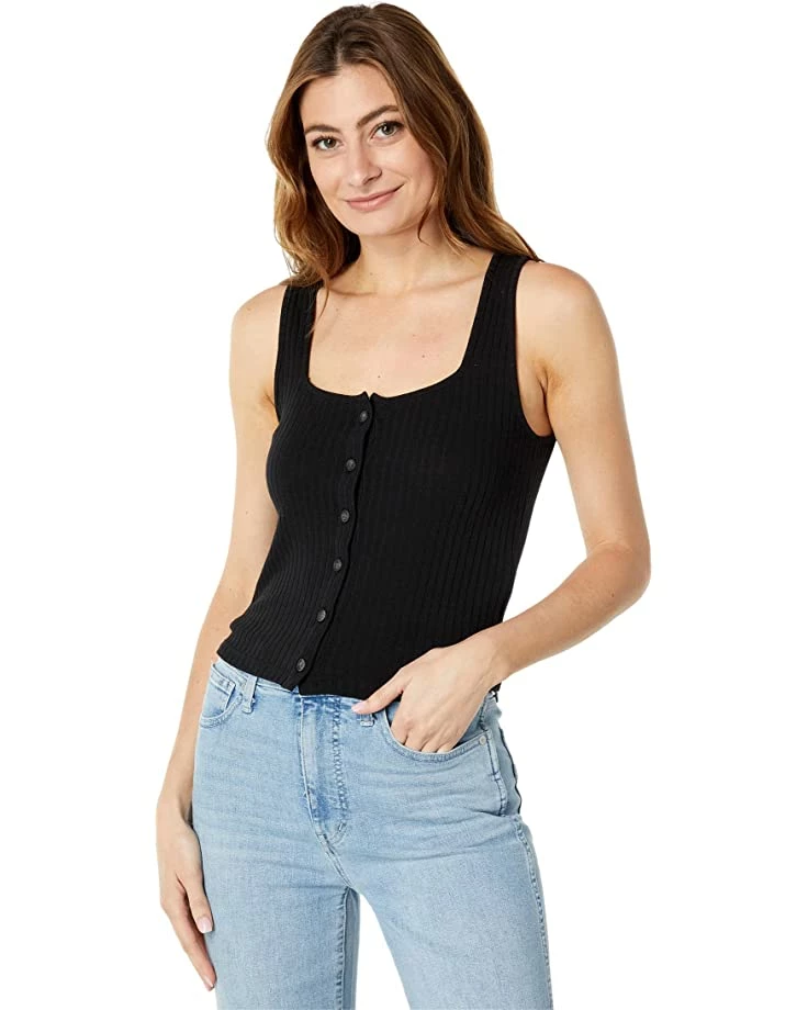 Madewell Shirts & Tops Ribbed Button-Front Crop Tank 5 Madewell Shirts & Tops Ribbed Button-Front Crop Tank - Image 5