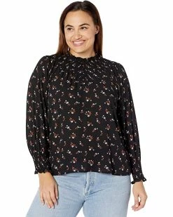Madewell Shirts & Tops Plus Madi Crinkle Georgette Top in Tossed Floral