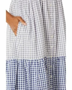 Madewell Dresses Patchwork Gingham Button-Front Tiered Midi Dress -Madewell Shop 81XhrFBBtfL. AC SR736920