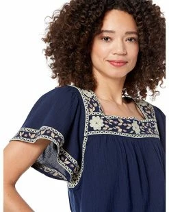 Madewell Shirts & Tops Embroidered Square-Neck Top -Madewell Shop 81Xin4mlWeL. AC SR736920