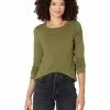 Madewell Shirts & Tops Whisper Cotton Rib-Crewneck Long-Sleeve Tee