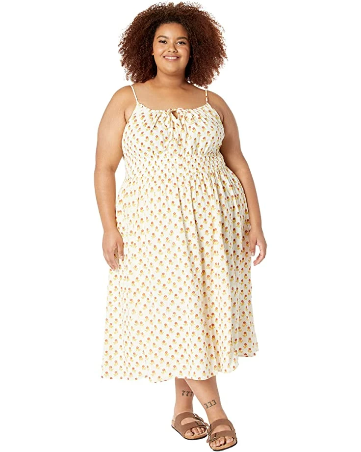 Madewell Dresses Plus Sophia Cami Midi Dress in Wild Calendula Block-Print 1 Madewell Dresses Plus Sophia Cami Midi Dress in Wild Calendula Block-Print