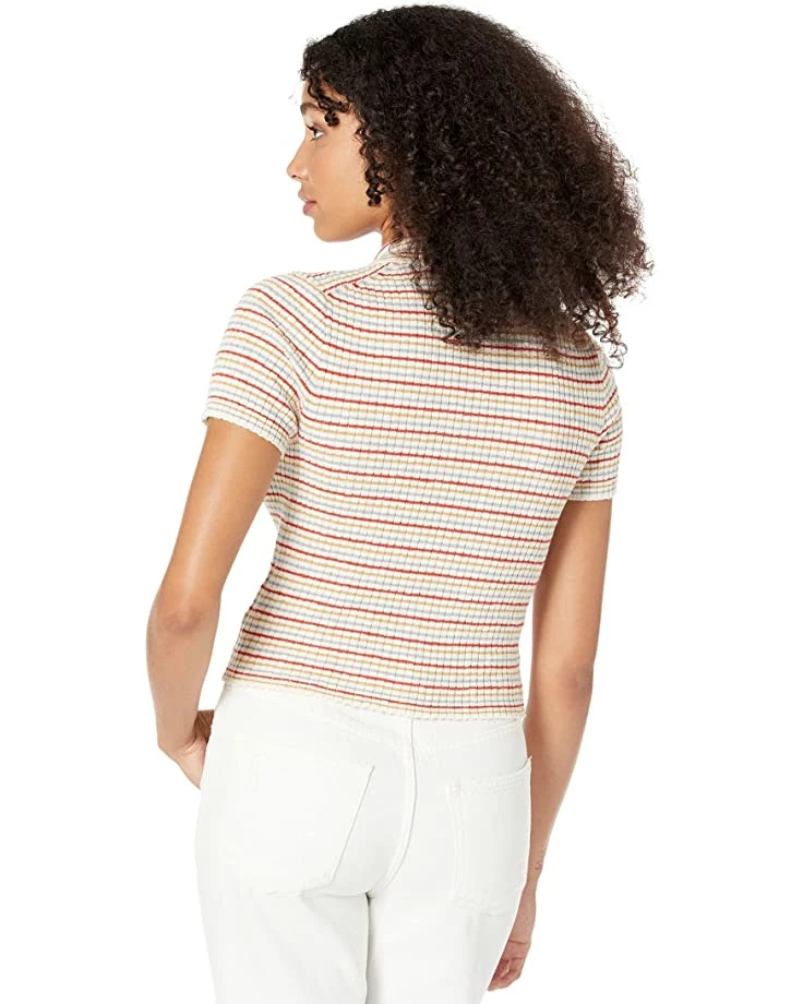 Madewell Sweaters Barbrook Button-Front Sweater Polo in Stripe 2 Madewell Sweaters Barbrook Button-Front Sweater Polo in Stripe - Image 2