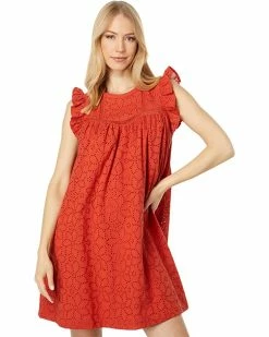 Madewell Shop 9 Madewell Dresses Eyelet Ruffle-Sleeve Mini Dress