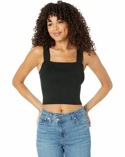 Madewell Shirts & Tops Dearing Square-Neck Crop Sweater Tank