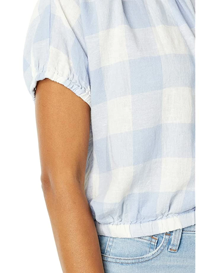 Madewell Shirts & Tops Linen-Blend Michele Bubble Top in Gingham Check 3 Madewell Shirts & Tops Linen-Blend Michele Bubble Top in Gingham Check - Image 3