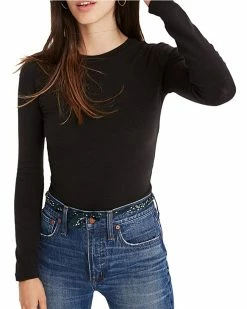 Madewell Shirts & Tops Crewneck Thong Bodysuit
