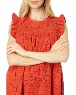 Madewell Dresses Eyelet Ruffle-Sleeve Mini Dress -Madewell Shop 81kBYUBmVEL. AC SR736920
