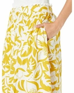 Madewell Skirts Linen-Blend Shirred Maxi Skirt in Tropicale Floral -Madewell Shop 81lo8fIwML. AC SR736920