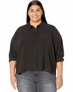 Madewell Shirts & Tops Plus Lusterweave Hartfield Crop Shirt