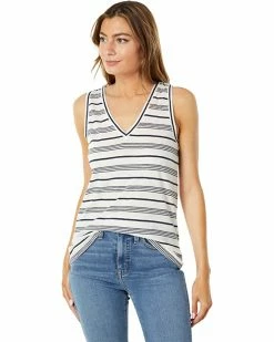 Madewell Shirts & Tops Whisper Cotton V-Neck Tank in Nichols Stripe