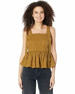 Madewell Shirts & Tops Rosalie Tie-Strap Top in Daisy Stitch