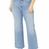 Madewell Plus High-Rise Flare Jeans in Caine Wash