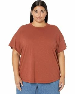 Madewell Shirts & Tops Plus Whisper Cotton Rib Crew Neck Tee -Madewell Shop 81nDQUhZBJL. AC SR736920
