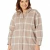 Madewell Coats & Outerwear Plus Flannel Kentwood Oversized Shirt-Jacket in Windowpane