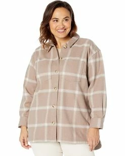 Madewell Coats & Outerwear Plus Flannel Kentwood Oversized Shirt-Jacket in Windowpane