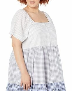 Madewell Dresses Plus Patchwork Gingham Button-Front Tiered Midi Dress 5 Madewell Dresses Plus Patchwork Gingham Button-Front Tiered Midi Dress -Madewell Shop 81sfnSH UnL. AC SR736920