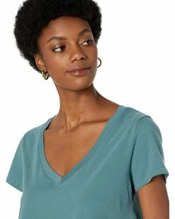Madewell Shirts & Tops Softfade Cotton V-Neck Crop Tee -Madewell Shop 81tFunEBOpL. AC SR736920