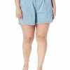 Madewell Plus Denim Easy Pull-On Shorts in Rathmore Wash