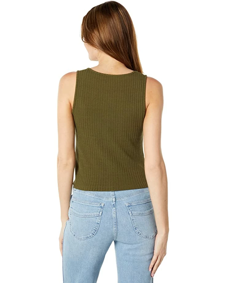 Madewell Shirts & Tops Ribbed Button-Front Crop Tank 2 Madewell Shirts & Tops Ribbed Button-Front Crop Tank - Image 2