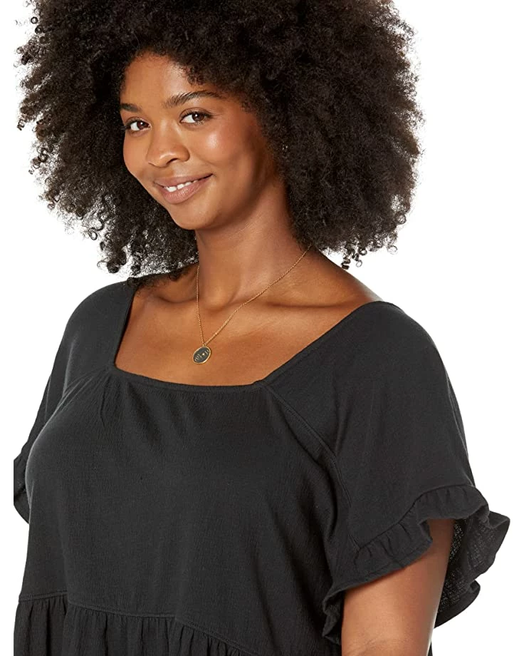 Madewell Shirts & Tops Plus Knit Lightspun Ruffle-Hem Top 3 Madewell Shirts & Tops Plus Knit Lightspun Ruffle-Hem Top - Image 3