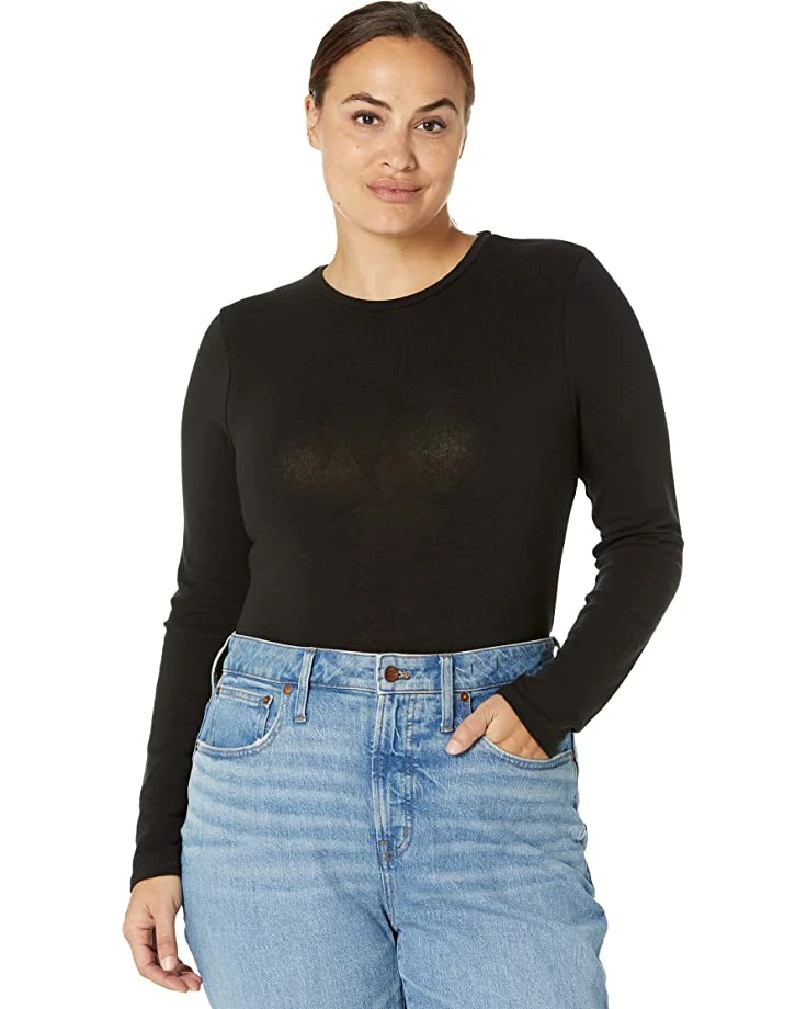 Madewell Shirts & Tops Plus Crewneck Thong Bodysuit 1 Madewell Shirts & Tops Plus Crewneck Thong Bodysuit