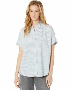 Madewell Shirts & Tops Courier Pintuck-Back Shirt in Stripe