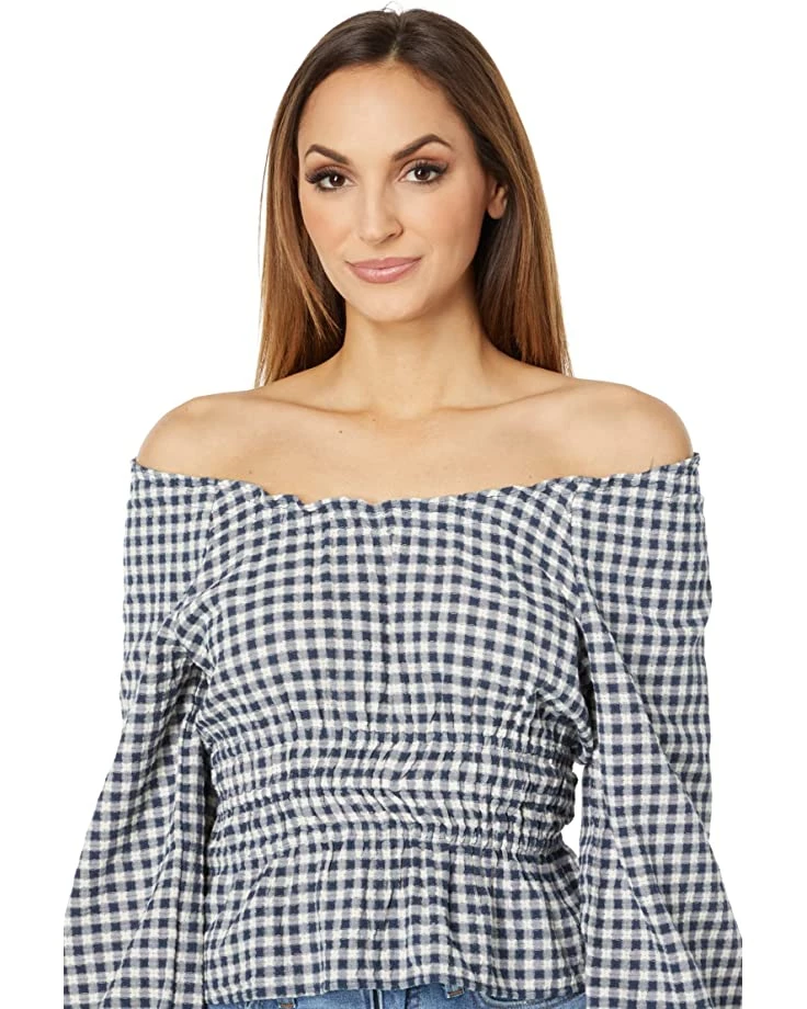 Madewell Shirts & Tops Sophia Top in Textured Windowpane 3 Madewell Shirts & Tops Sophia Top in Textured Windowpane - Image 3