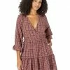 Madewell Dresses Seersucker Wrap Mini Dress