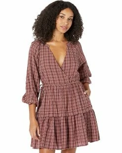 Madewell Dresses Seersucker Wrap Mini Dress
