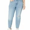 Madewell Jeans The Plus Curvy Perfect Vintage Jean in Coney Wash: Destroyed Edition