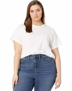 Madewell Shirts & Tops Plus Whisper Cotton Rib Crew Neck Tee -Madewell Shop 81yy5whK qL. AC SR736920