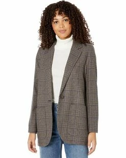 Madewell Coats & Outerwear Larsen Single Breasted Blazer in Pop Wool Idris Plaid