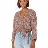 Madewell Shirts & Tops Tie-Front Wrap Top in Cottage Garden