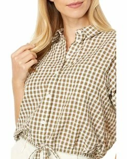 Madewell Shirts & Tops Seersucker Button-Up Drawstring Shirt in Plaid 6 Madewell Shirts & Tops Seersucker Button-Up Drawstring Shirt in Plaid -Madewell Shop 913SkdD1BL. AC SR736920