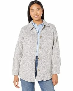 Madewell Coats & Outerwear MWL (Re)sourced Sweater Fleece Shirt-Jacket