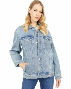 Madewell Coats & Outerwear The Oversized Trucker Jean Jacket in Akenside Wash