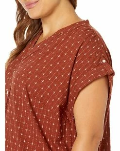 Madewell Shirts & Tops Plus Collarless Central Shirt in Jacquard -Madewell Shop 91BHCHHgnBL. AC SR736920