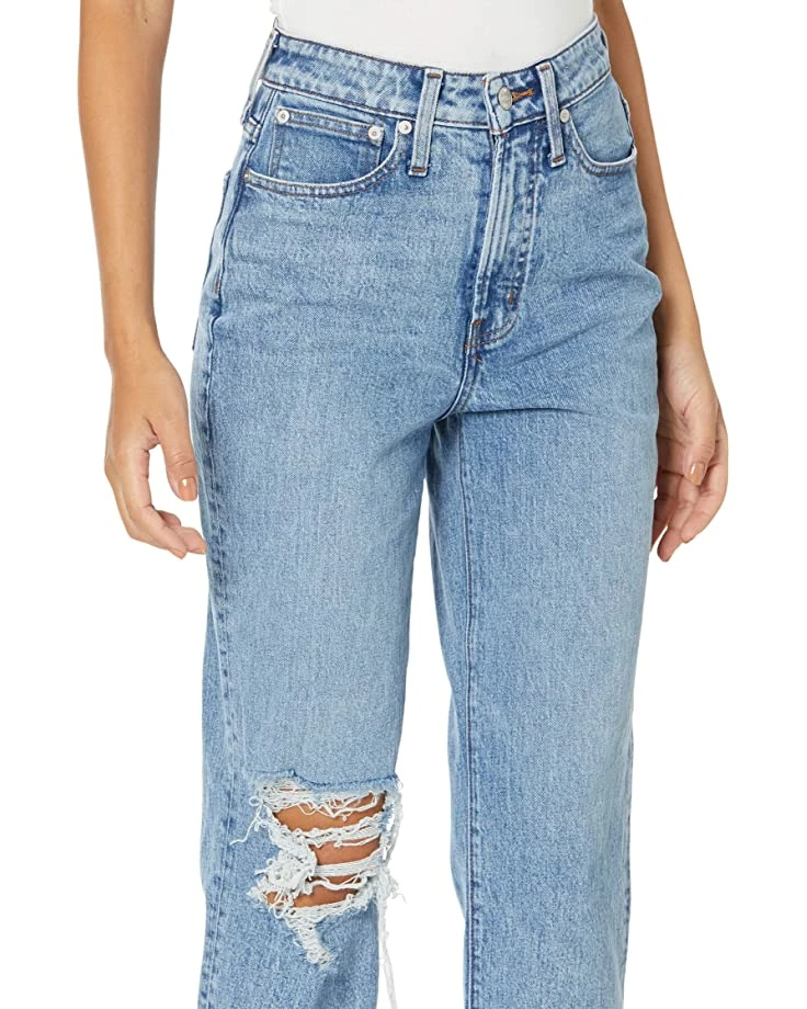 Madewell Jeans The Curvy Perfect Vintage Straight Jean in Kingsbury Wash: Ripped Knee Edition 3 Madewell Jeans The Curvy Perfect Vintage Straight Jean in Kingsbury Wash: Ripped Knee Edition - Image 3