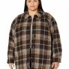 Madewell Coats & Outerwear Plus Belrose Shirt-Jacket in Cassel Plaid