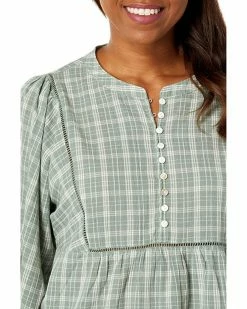 Madewell Shirts & Tops Plaid Bubble-Sleeve Peplum Top -Madewell Shop 91LQMlJAdOL. AC SR736920