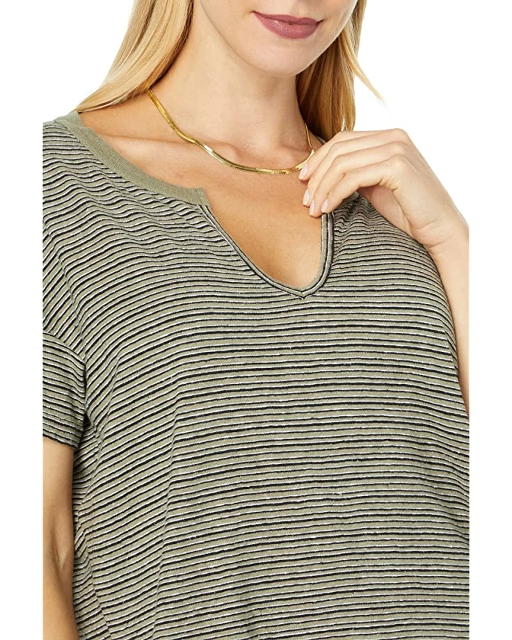 Madewell Shirts & Tops Hemp-Cotton Split-Neck Crop Tee 3 Madewell Shirts & Tops Hemp-Cotton Split-Neck Crop Tee - Image 3