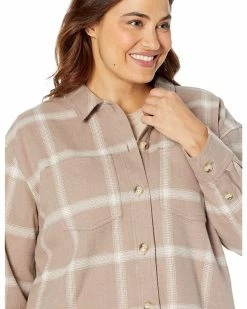 Madewell Coats & Outerwear Plus Flannel Kentwood Oversized Shirt-Jacket in Windowpane -Madewell Shop 91MM0 fmtXL. AC SR736920